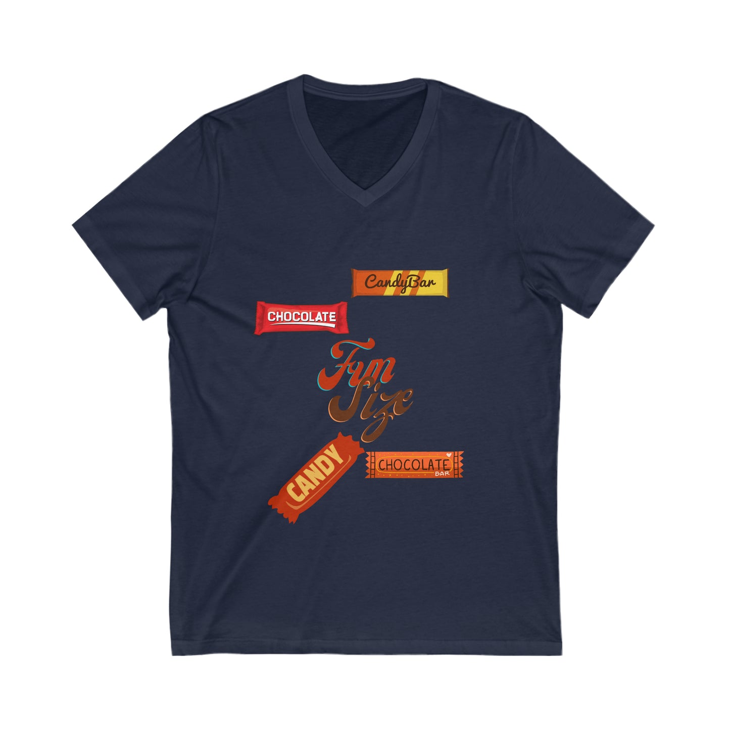 Fun Size Unisex Jersey Short Sleeve V-Neck Tee