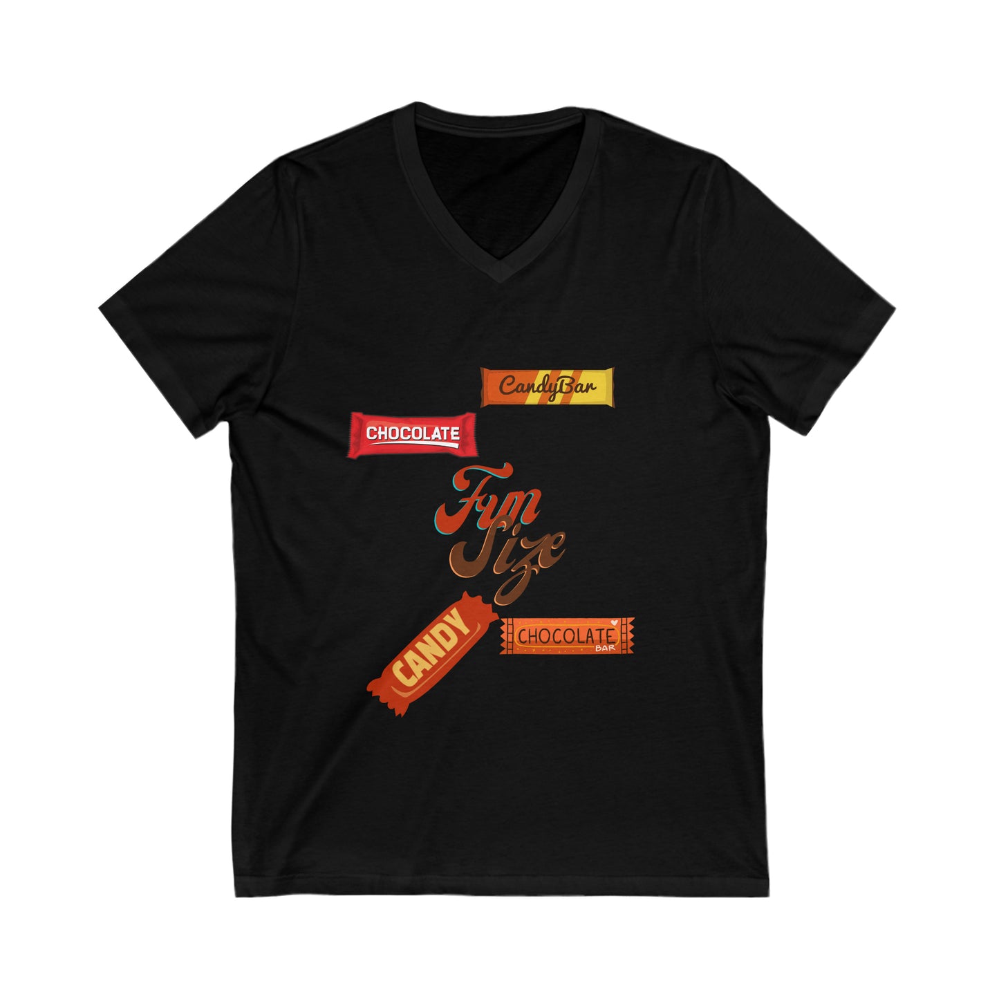 Fun Size Unisex Jersey Short Sleeve V-Neck Tee