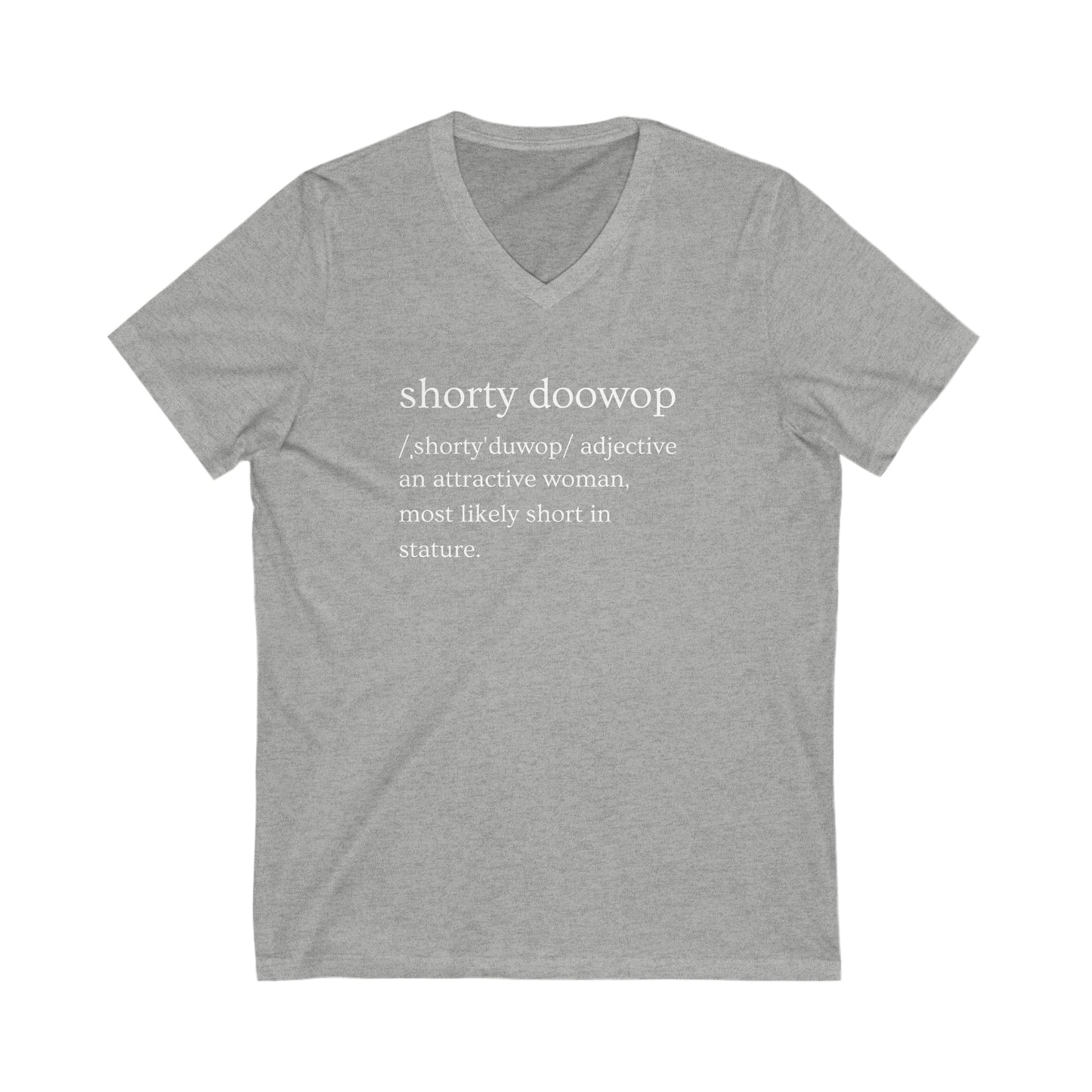 Shorty Doowop Unisex Jersey Short Sleeve V-Neck Tee