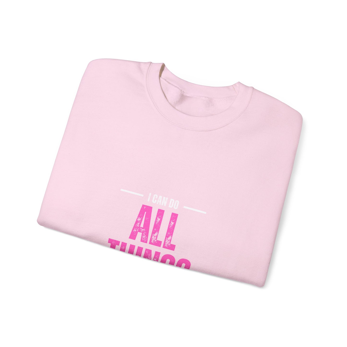 I Can Do All Things Except Reach the Top Shelf Unisex Heavy Blend™ Crewneck Sweatshirt