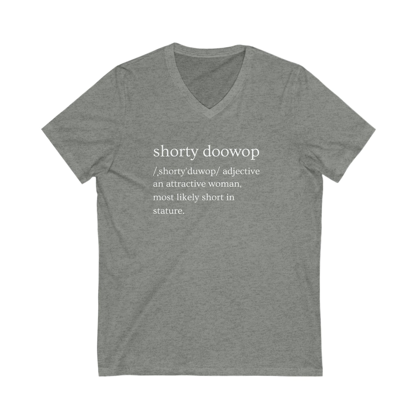 Shorty Doowop Unisex Jersey Short Sleeve V-Neck Tee