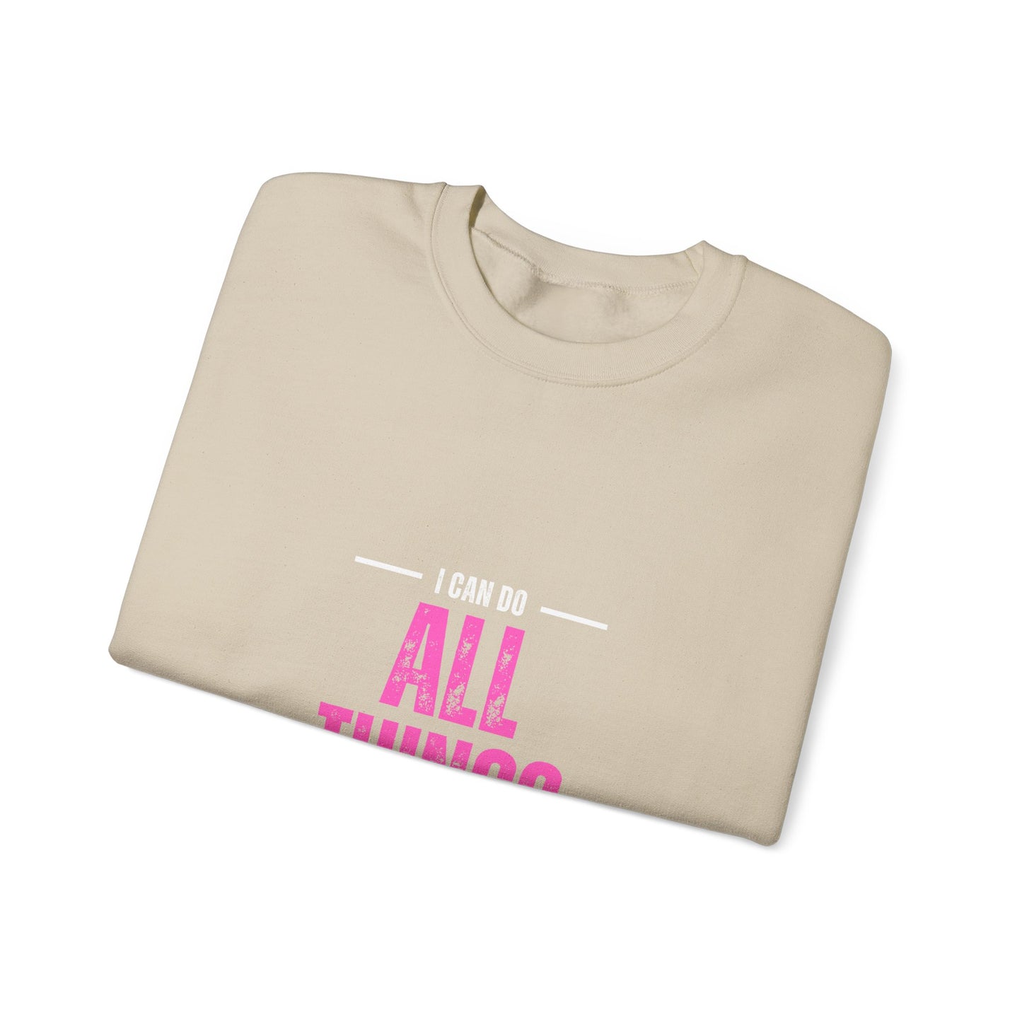 I Can Do All Things Except Reach the Top Shelf Unisex Heavy Blend™ Crewneck Sweatshirt